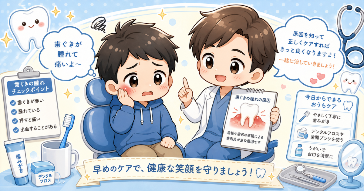 歯ぐきの腫れと膿を繰り返す原因は？抜歯を防ぐ応急処置と治療法