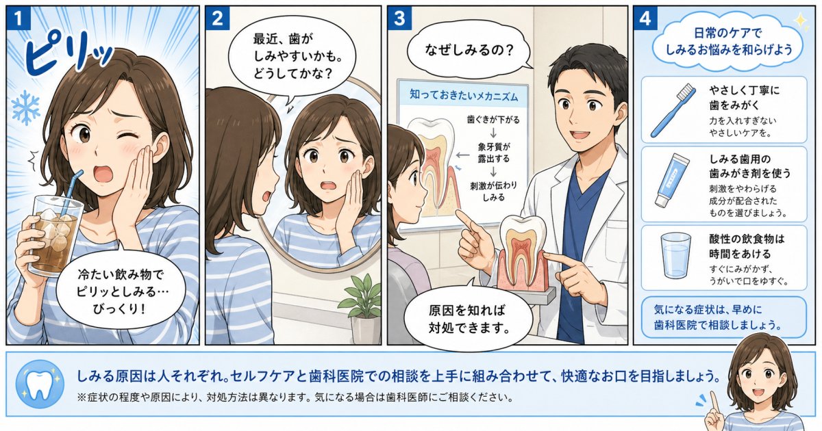 ホワイトニング後に歯がしみる！知覚過敏の原因と応急処置を解説